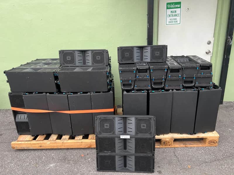 JBL Vertec VT4886 Tri-Amplified 3-Way Line-Array Speaker (LOT OF 8) THS image 1