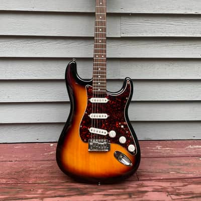 Fender  Squier Stratocaster *USA Electronics*  2010 - Vintage Sunburst image 1