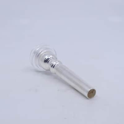 ACB 1.25BC Trumpet Mouthpiece with a Clear Acrylic Rim - Silver/Acrylic image 4