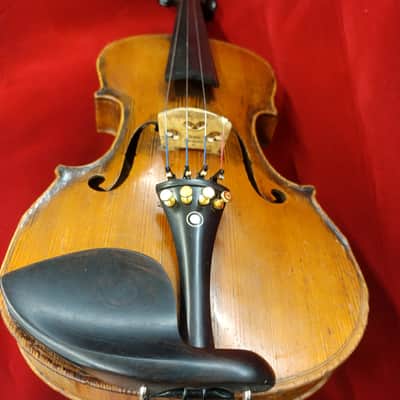 German Stradavarius Copy of 1737 4/4 Violin Antique Vintage Violin 1890-1920 - Medium Brown Varnish image 2