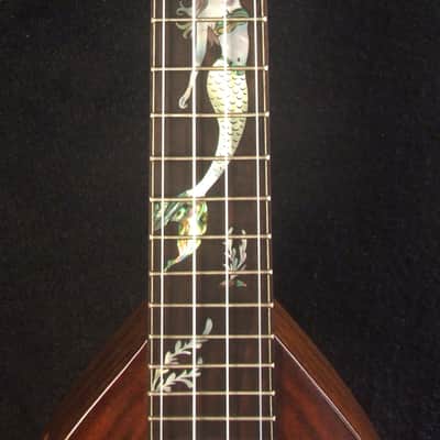 Handmade Tenor Ukulele, Solid Acacia, Indian Rosewood, The Islands Soundhole, Turtle Inlay, Soft-bag, Bruce Wei UF17-2106 image 8