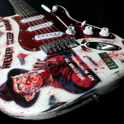 Custom Painted  and Upgraded Fender Squier CXS Strat With Matching Headstock-Aged and Relic'ed image 18