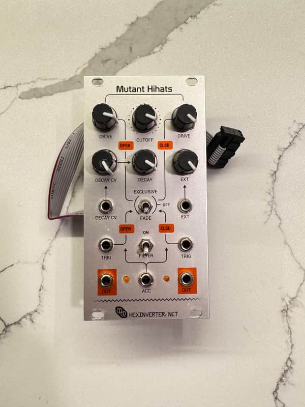 Hexinverter Mutant Hi-Hats Analog Drum - silver image 1