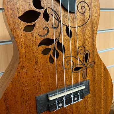Blackwater Sapele Flower Concert Ukulele image 3