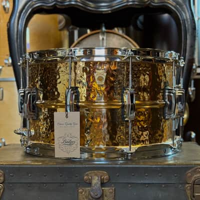 NEW Ludwig 8x14 Hammered Bronze Phonic Snare Drum w/ Imperial Lugs image 1