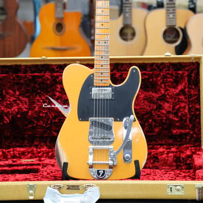 FENDER 50s Vibra Tele Heavy Relic Aged Butterscotch Blonde image 3