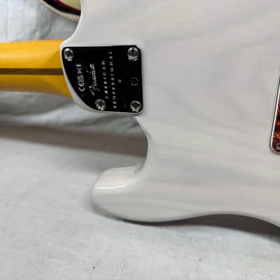 Fender USA Parts Stratocaster Guitar - Deep C shape American Professional II neck on American Professional Thinline Body - White Blonde / Fender neck image 12
