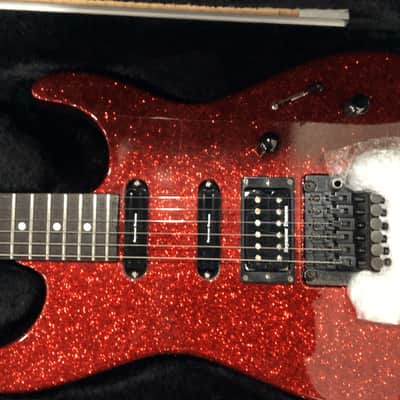 Charvel 375 Deluxe 1989 Red Sparkle w/ HSC MIJ image 3