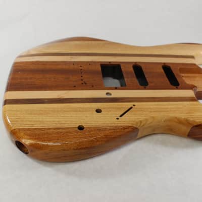 Butcher Block HSS guitar body - fits Fender Strat Stratocaster necks J910 Bild 3