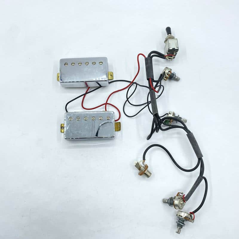 Ibanez Chrome 3PUCEB1 Guitar Humbucker Pickups with Wiring Harness image 1