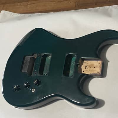 1983 Kramer USA Pacer Imperial C Series Plate Emerald Green Stain Guitar Body Floyd Ready image 2