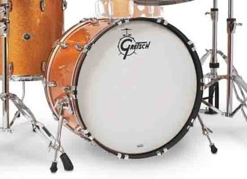 Gretsch GR808.780.008 GBNT1424KKCST022 Bass drum USA Brooklyn Gold Sparkle image 1