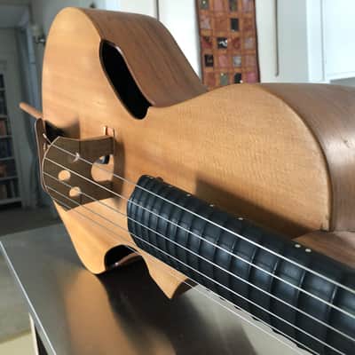 TogaMan Guitars Bistro Model 2011 Natural Finish Bowed Guitar image 8