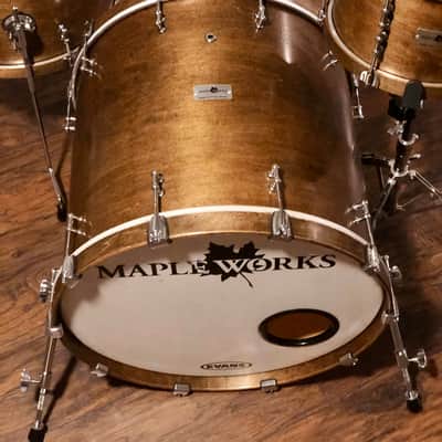 MapleWorks custom Maple drum set wood hoops tube lugs Keller Maple Ayotte C&C SJC image 5