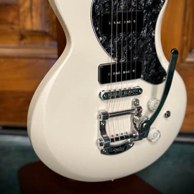 JHG James Hood Guitar SS-101 2017 - Pearl White Metallic image 2