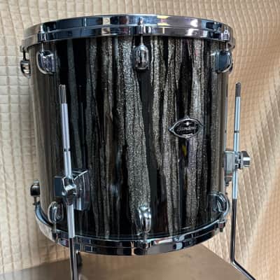 Tama Starclassic Walnut Birch 16” floor tom Black Clouds and Silver Lining 16x14 image 3