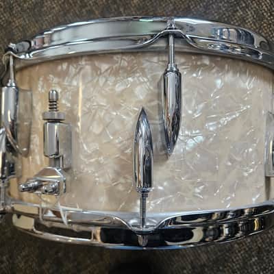 Sonor 14x5.75 Vintage Series White Marine Pearl Snare Drum image 9