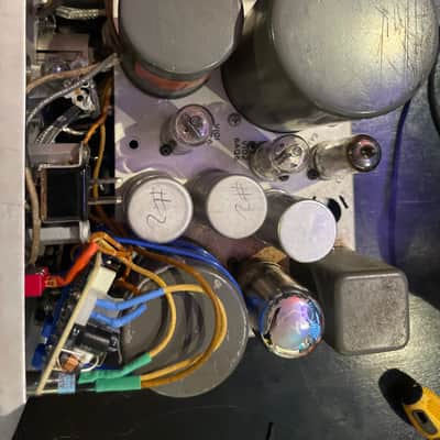 Heavily modified Rare 50’s Collins modular Lunchbox - 212y + 60H mixer w preamp - Serviced boutique mic pre! 3 input, 90db of gain w/ added 48v power! image 7
