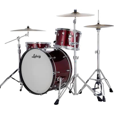 Ludwig NeuSonic Merlot Super Sparkle Pro Beat Drums 14x24_16x16_9x13 3pc Shell Pack | NEW | Authorized Dealer image 2