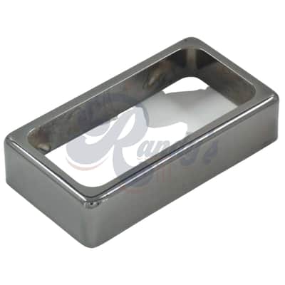 Advanced Plating 2020BC Humbucker Pickup Cover (Open) - Fits Gibson®-Black Chrome/Cosmo Black image 2