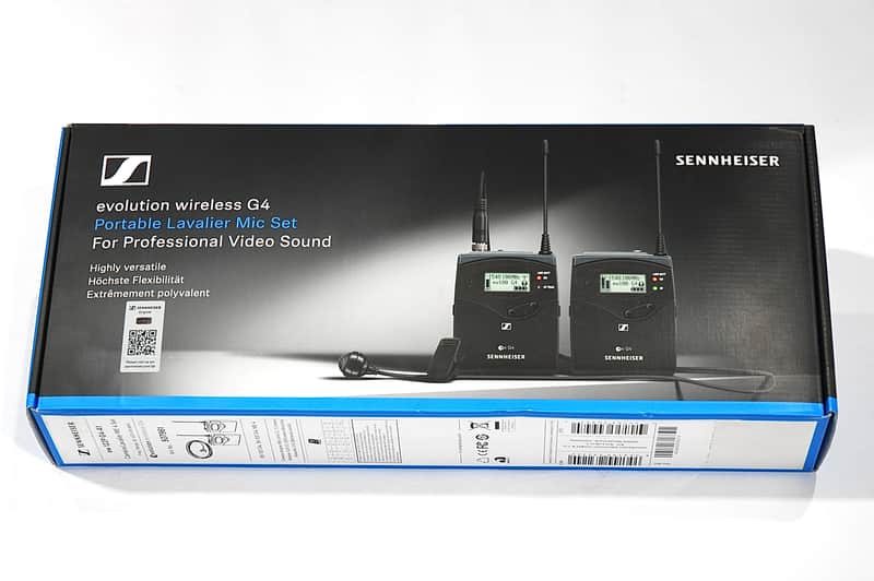 Sennheiser EW 112P G4 Camera-Mount Omnidirectional Lavalier Microphone System (A1-Band: 470-516 MHz) 2010s - Black image 1