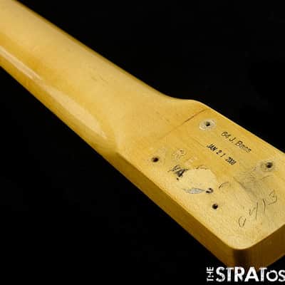 Fender USA Custom Shop '64 Relic Jazz Bass NECK + TUNERS 60s "C" Shape, Rosewood image 5