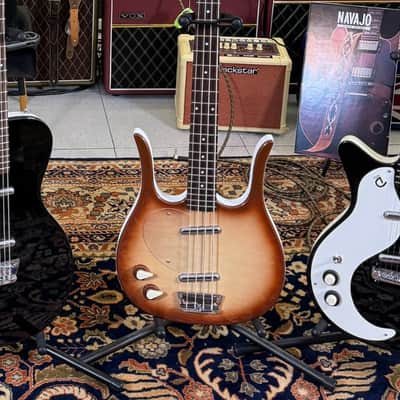 Danelectro Long Horn 58 Bass LEFTY ZURDO ( Super Limited) W/ Foam Case Copper Burst image 6