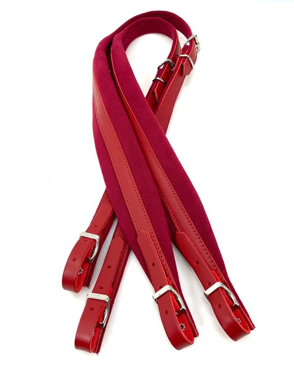 Petosa V-106 Classic Accordion Straps (40"-45.5") Red image 1