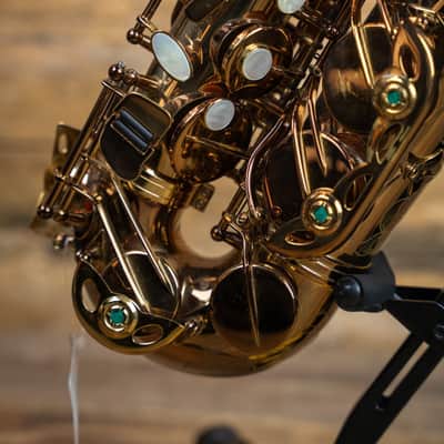 Chateau CAS-50C Alto Saxophone Cognac Lacquer Finish w/Case image 4