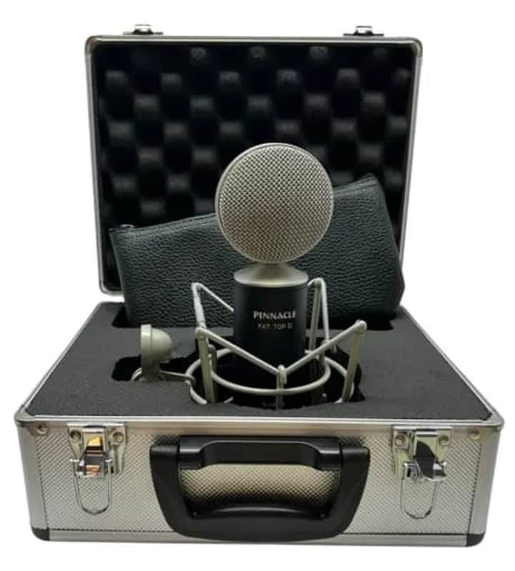 New Pinnacle Microphones Fat Top II Active/Passive | Ribbon Microphone | Black image 1