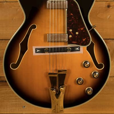 Ibanez GB10SE George Benson Hollow Body - Ebony - Brown Sunburst image 1