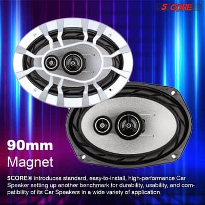 5 Core 6X9 Inch 4 Pieces Car Audio Coaxial Speaker 3 Way 1600 Watts PMPO Full Range Speakers Bild 7