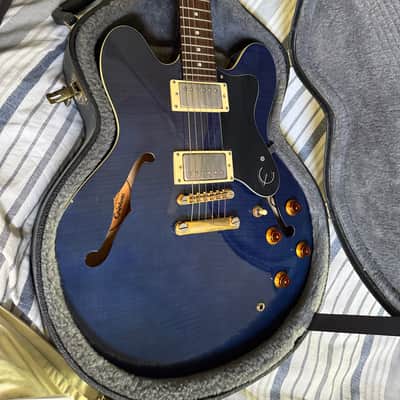 Epiphone Dot Deluxe 2000 Trans Blue image 1