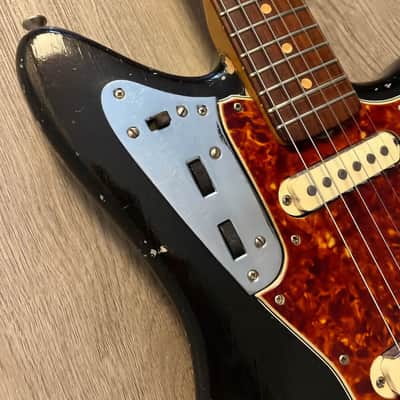 1963 Fender Jaguar – Black Refinish – Mastery Bridge + Original Bridge – Hardshell Case image 17