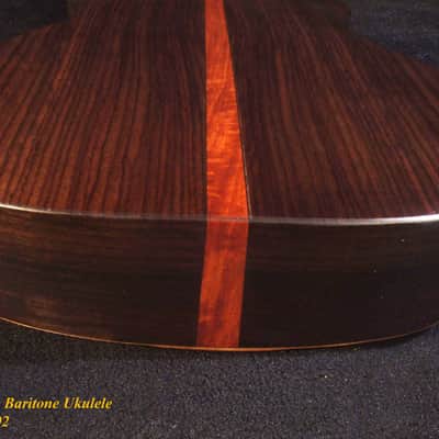 Handmade Gypsy Baritone Ukulele, Solid Spruce & Indian Rosewood, Slotted Head, Soft-bag, Bruce Wei GY19-002 image 8