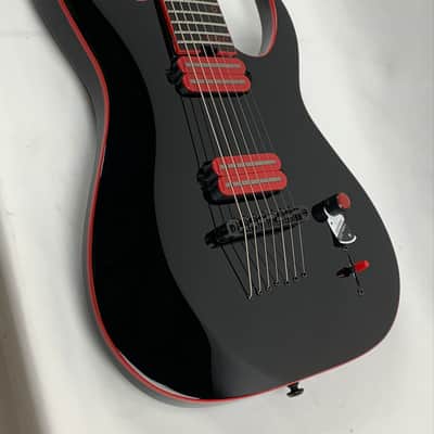 Schecter Sunset-7 Red Dawn 7-String Guitar Gloss Black B-STOCK image 6