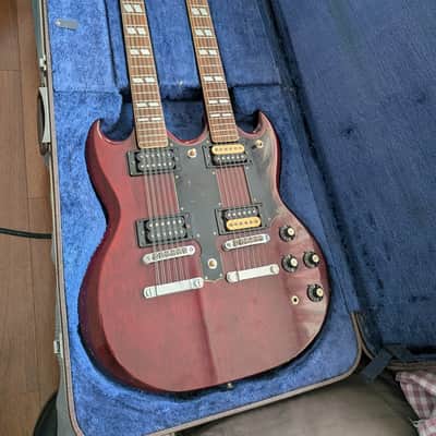Ibanez 2402 Double Cutaway Double Neck 1974 - 1977 - Walnut