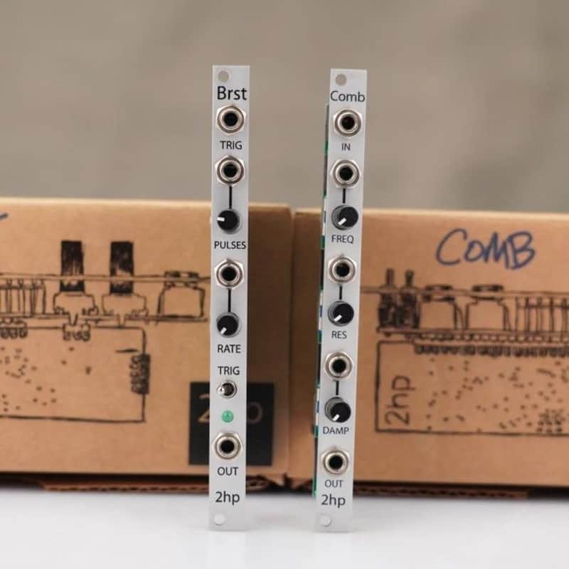 2hp Comb & Burst Eurorack Synthesizer Modules w/ Tiptop Stackables #58600 image 1