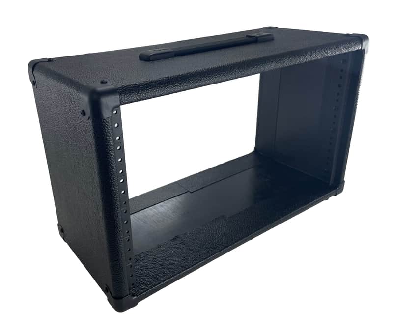 PROCRAFT 6U 9" Deep Rack Case in Black Tolex Wrap - Top Handle Black Hardware image 1