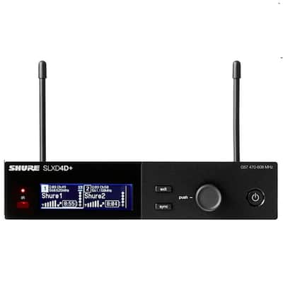 SHURE SLXD24D+/N8C-G57 Dual Handheld Rackmount Digital Wireless Mic System image 3