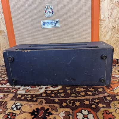 Vintage 1970s Carlsbro 50 Top Custom Colour Blue Guitar Valve Amplifier Head image 8