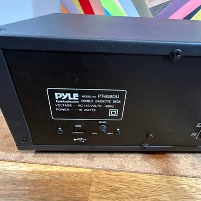 Pyle PT-659DU Double Cassette Tape Deck Black USB High Speed Dubbing Auto Stop image 13