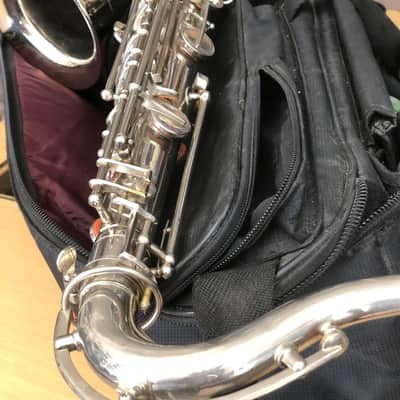 AMATI Toneking Kraslice Tenor Sax s.n. 31601 Czech made 1970 - silver image 4