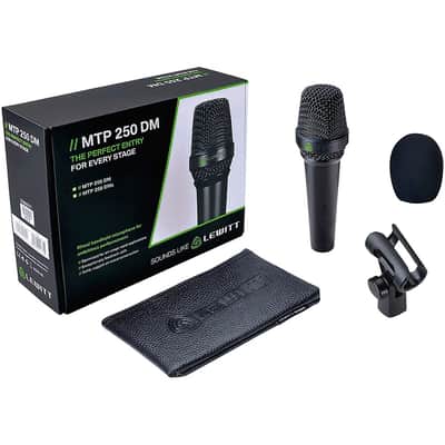 LEWITT MTP-250 DM Cardioid Dynamic Microphone Regular Black image 2