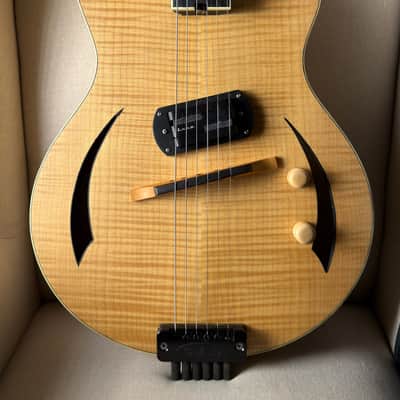 Island Instruments DelAir Headless Fan Fret Multi Scale Archtop Hollowbody image 3