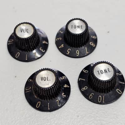 1960s Gibson Witch Hat Knobs Set (4) - 100% Genuine Vintage image 1