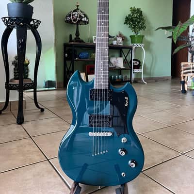 Guild Polara Blue Steel guitar w/ gig bag image 1