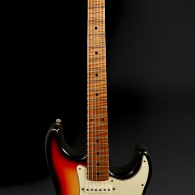 Mario Martin S-Style 2021 - 3-Tone Sunburst. AAA Flame Roasted Maple / Arcane Pickups image 8