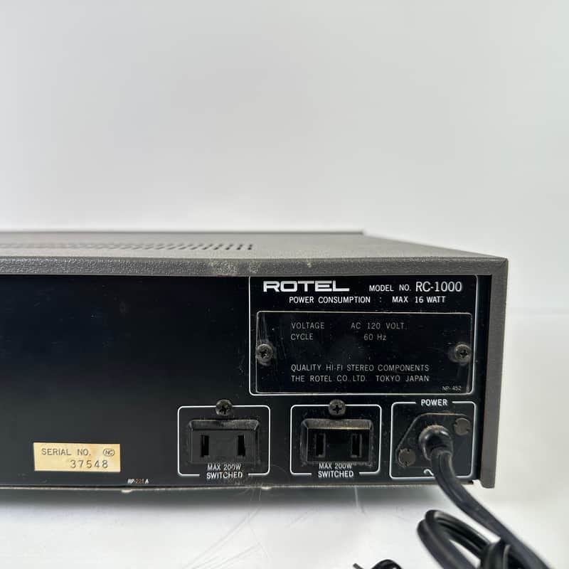 Rotel RC-1000 RC-1000 Stereo Control Amp Amplifier | Reverb The