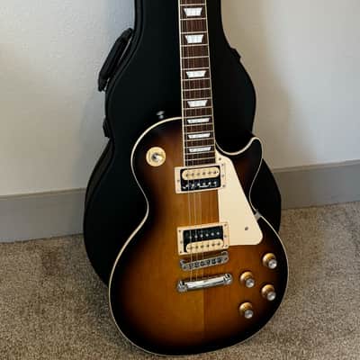 Gibson Les Paul Trad Pro V Satin Electric Guitar 2022 - Desert Burst image 2